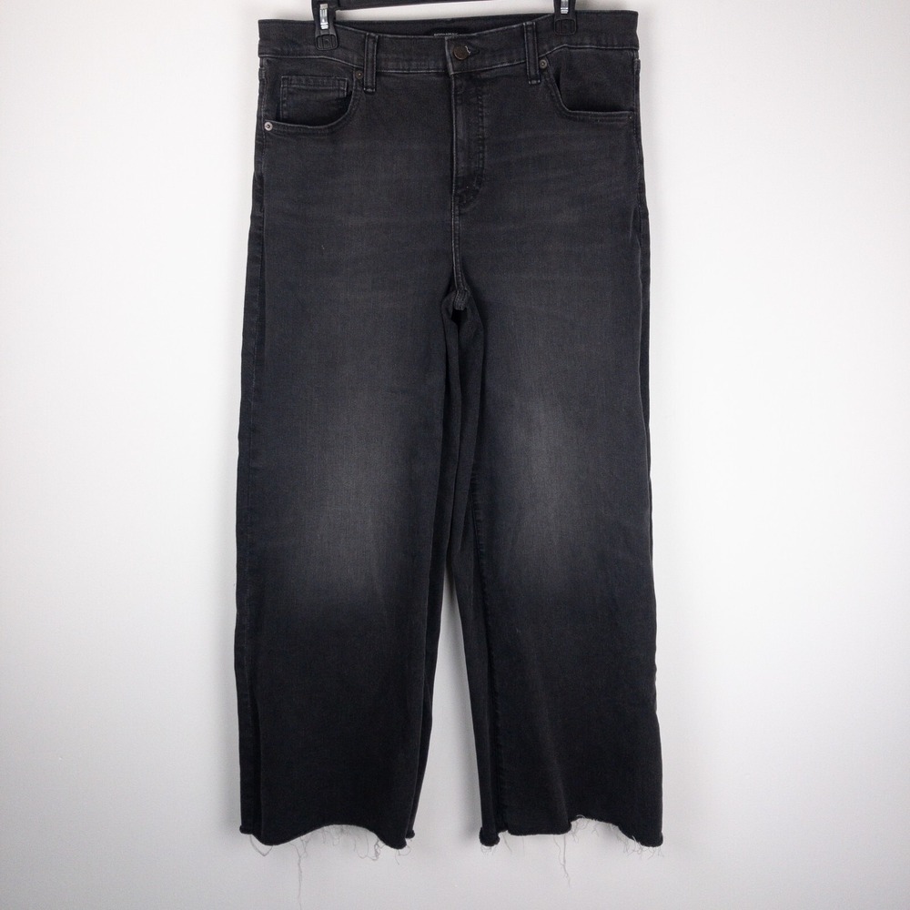Banana Republic Black Wide Leg Denim Jeans
